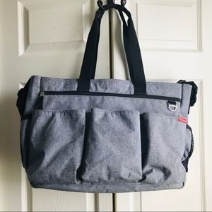 SKIP HOP Duo Double Diapar Bag Gray Tote